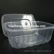 Cofre plástico descartável da microonda do recipiente de alimento 1000ml